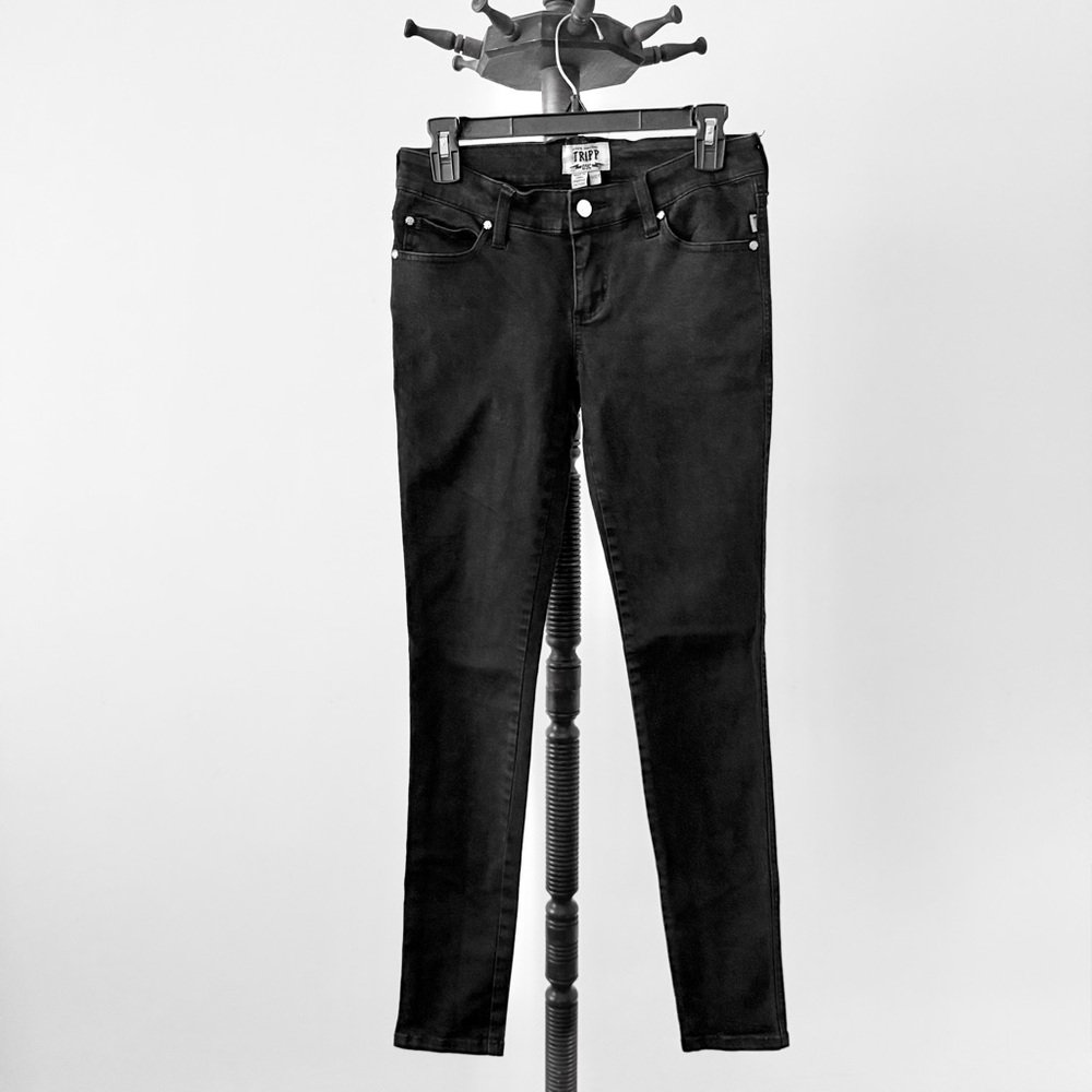 🖤 Tripp NYC Black Skinny Pants | Punk Goth Alternative | Classic Fit S
